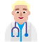 Man Health Worker- Medium-Light Skin Tone emoji on Microsoft